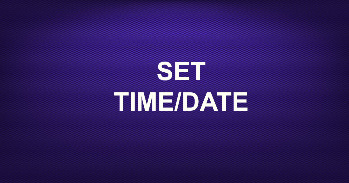 set-time-date