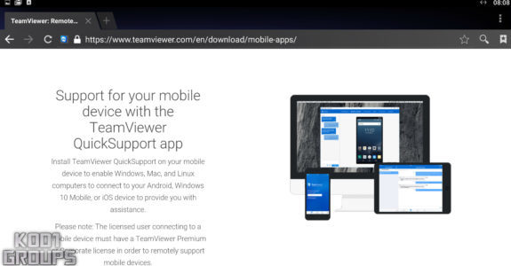 teamviewer quick support ipad