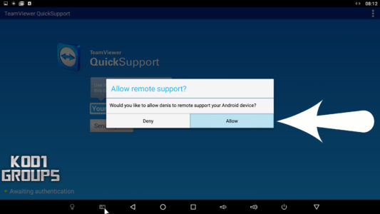 android teamviewer quick support view only help