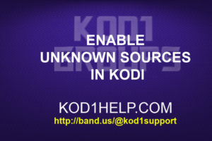 Enable Unknown Sources in Kodi