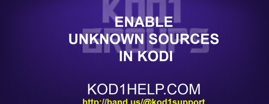 Enable Unknown Sources in Kodi
