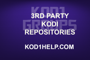 3RD PARTY KODI REPOSITORIES NEW