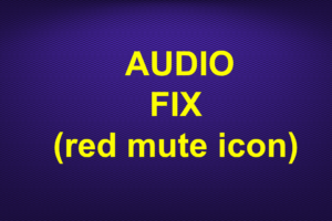 RED MUTE ICON AUDIO FIX FOR KODI FOR ALL DEVICES-NO SOUND