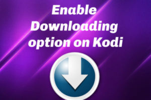 Enable Downloading option on Kodi