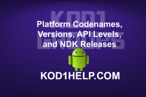Platform Codenames Versions API Levels and NDK Releases