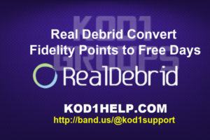 Real Debrid Convert Fidelity Points to Free Days